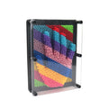 Plastic 3D Pin Art Kids Educational Toys Square Handprint Size Small(Colorful) X1227