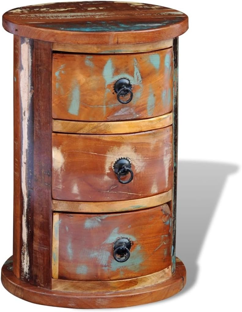 Reclaimed 3 Drawer Solid Wood Cabinet W950