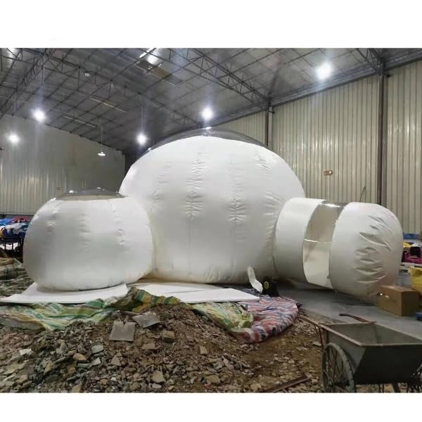 Inflatable Bubble Tent Dome Tunnel Camping Outdoor Big 16.5ft Diameter 8ft Rooms C728005