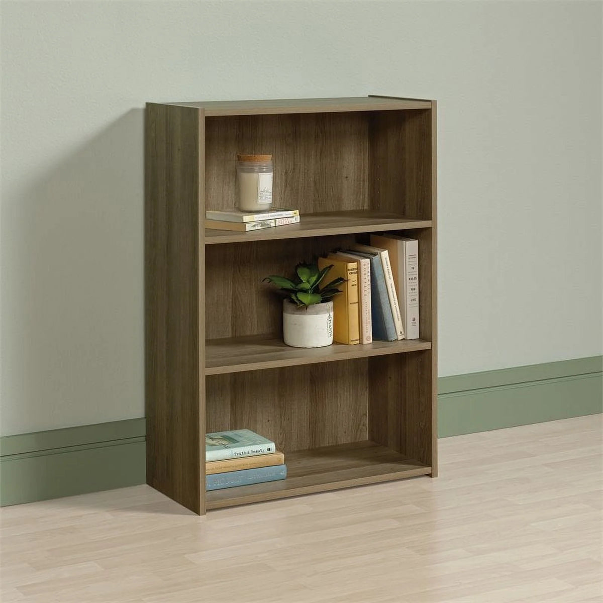 3 Shelf Soft White Bookcase C15454