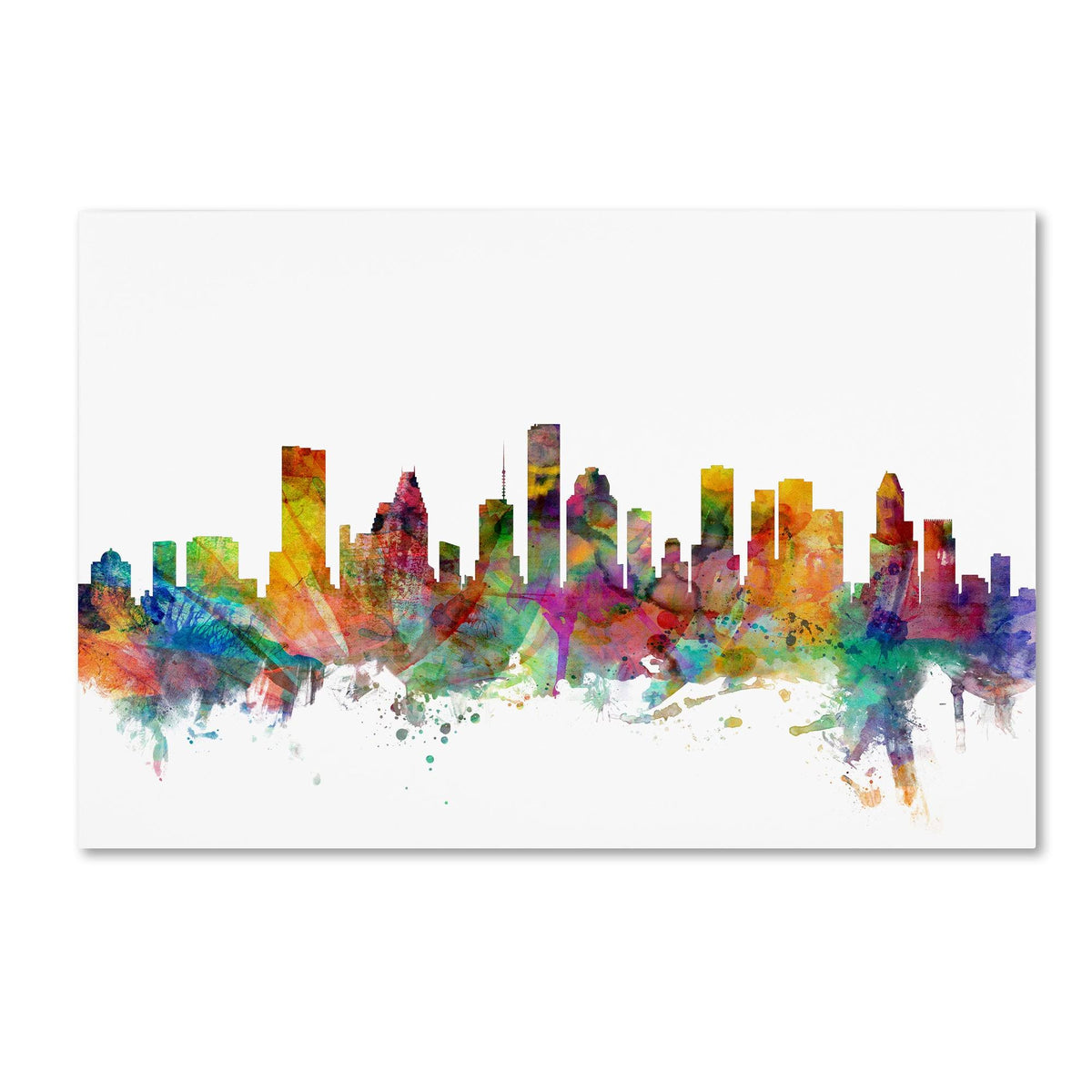 Houston Texas Skyline Canvas Art C473109