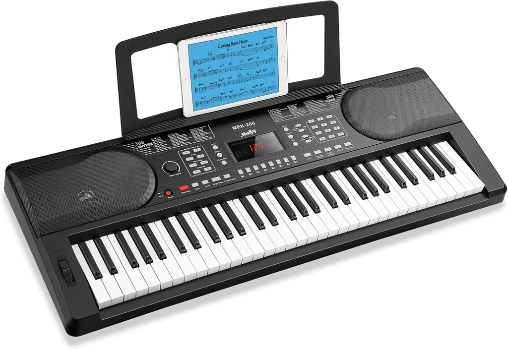 61 Key Full-Size Electric Piano Keyboard with Stand, Bench and Headphones M249