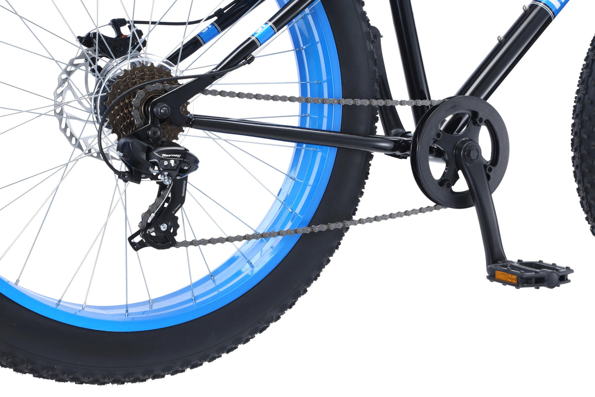 26 Fat Tire Bike 7 Speeds Black J919411