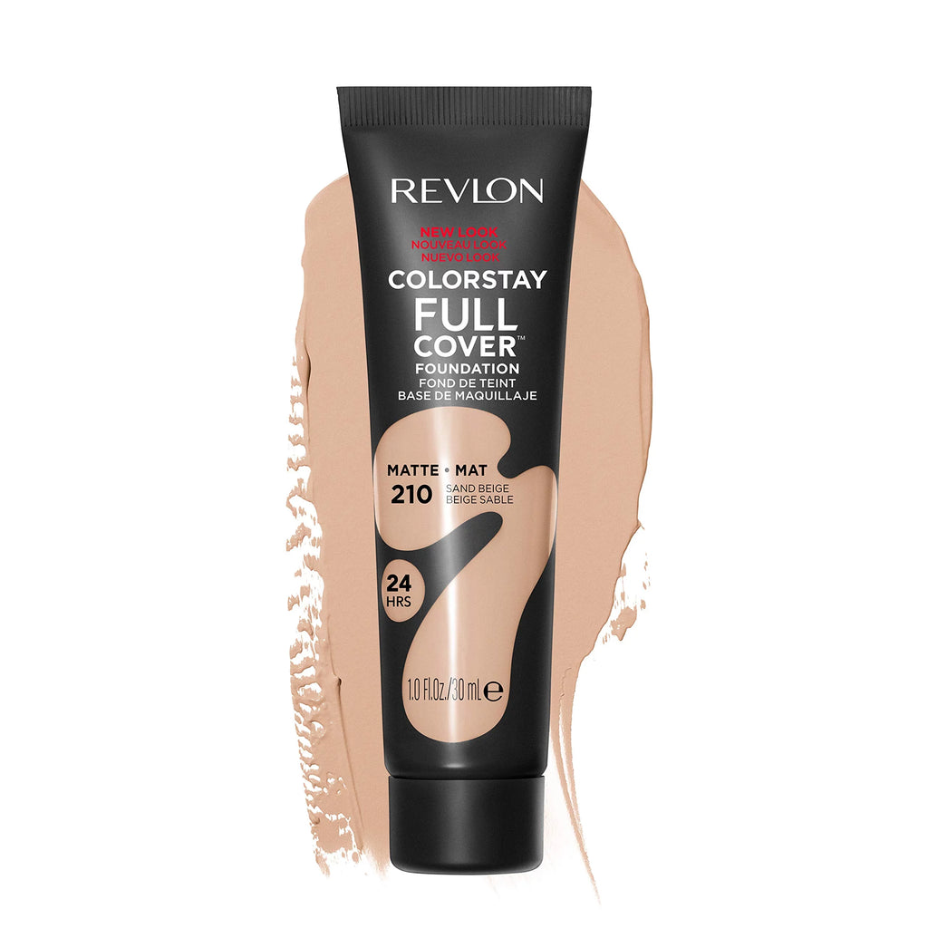 Matte Foundation, 210 Sand Beige 1.0 Fl Oz (Pack of 8) E765568