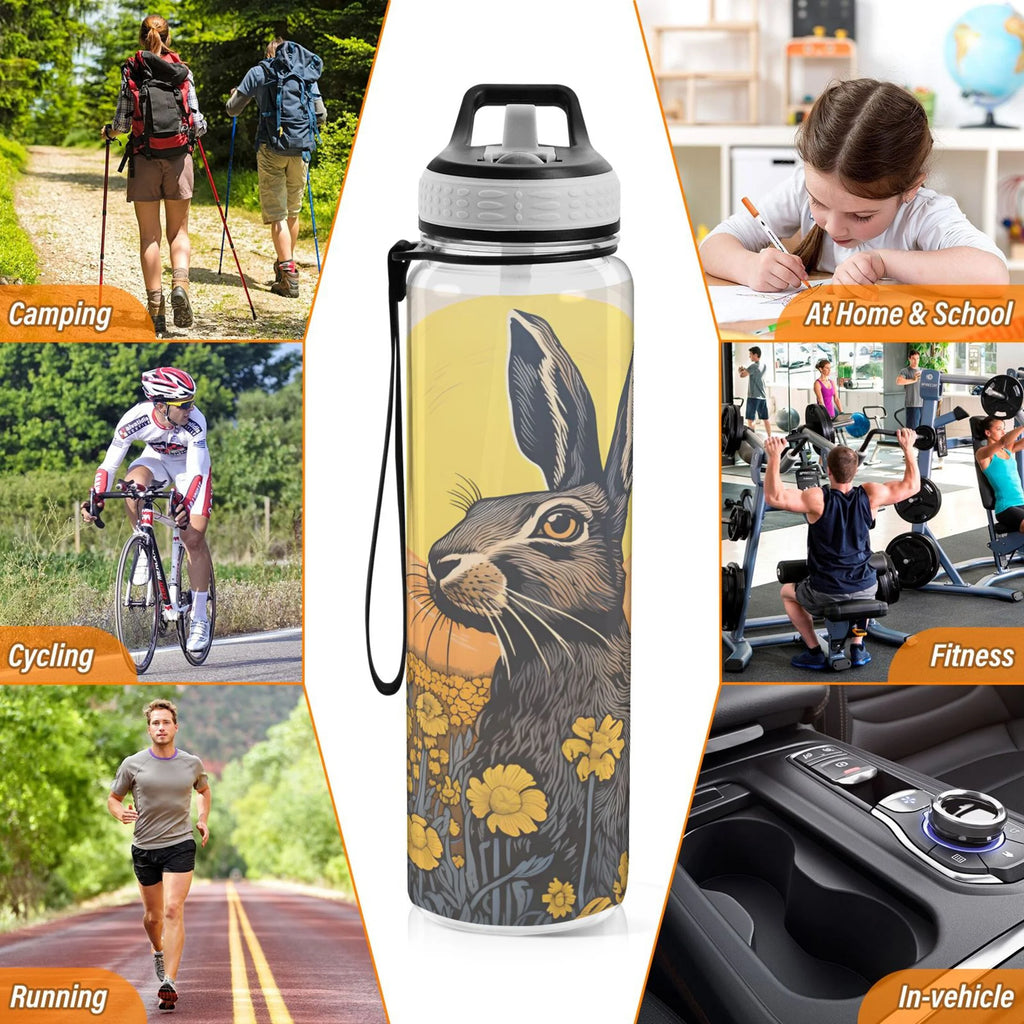 32oz Tritan Leakproof Water Bottle with Straw Y2134