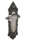 Victorian Plate Passage Parlor Lever, Antique Pewter U5546