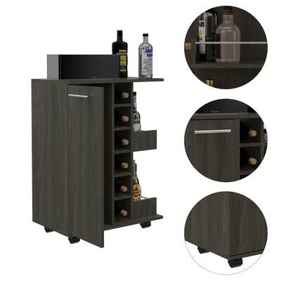 Espresso/Carbon Bar Cart N41009