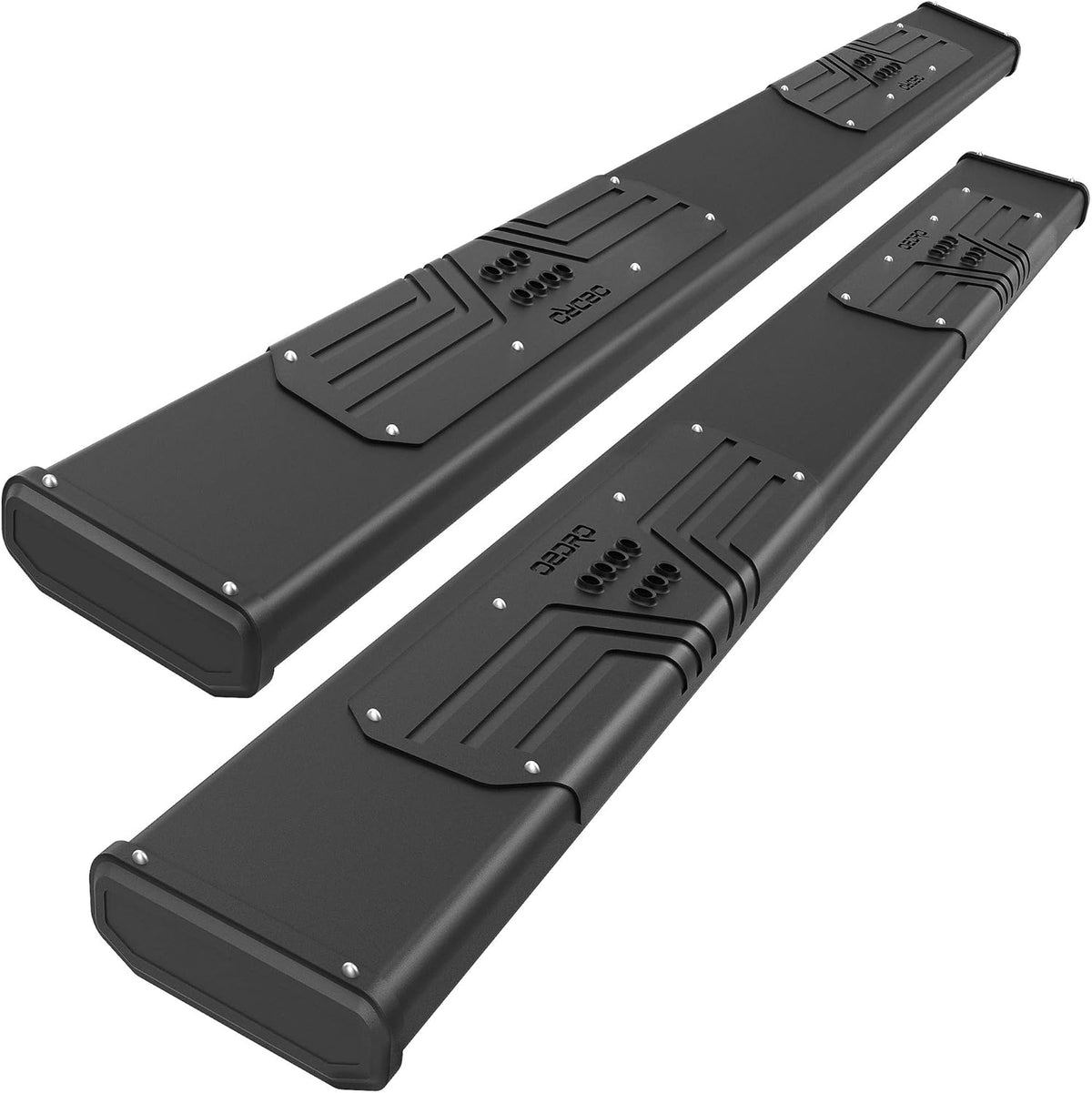 Black Textured Aluminum Side Steps Nerf Bars J85758