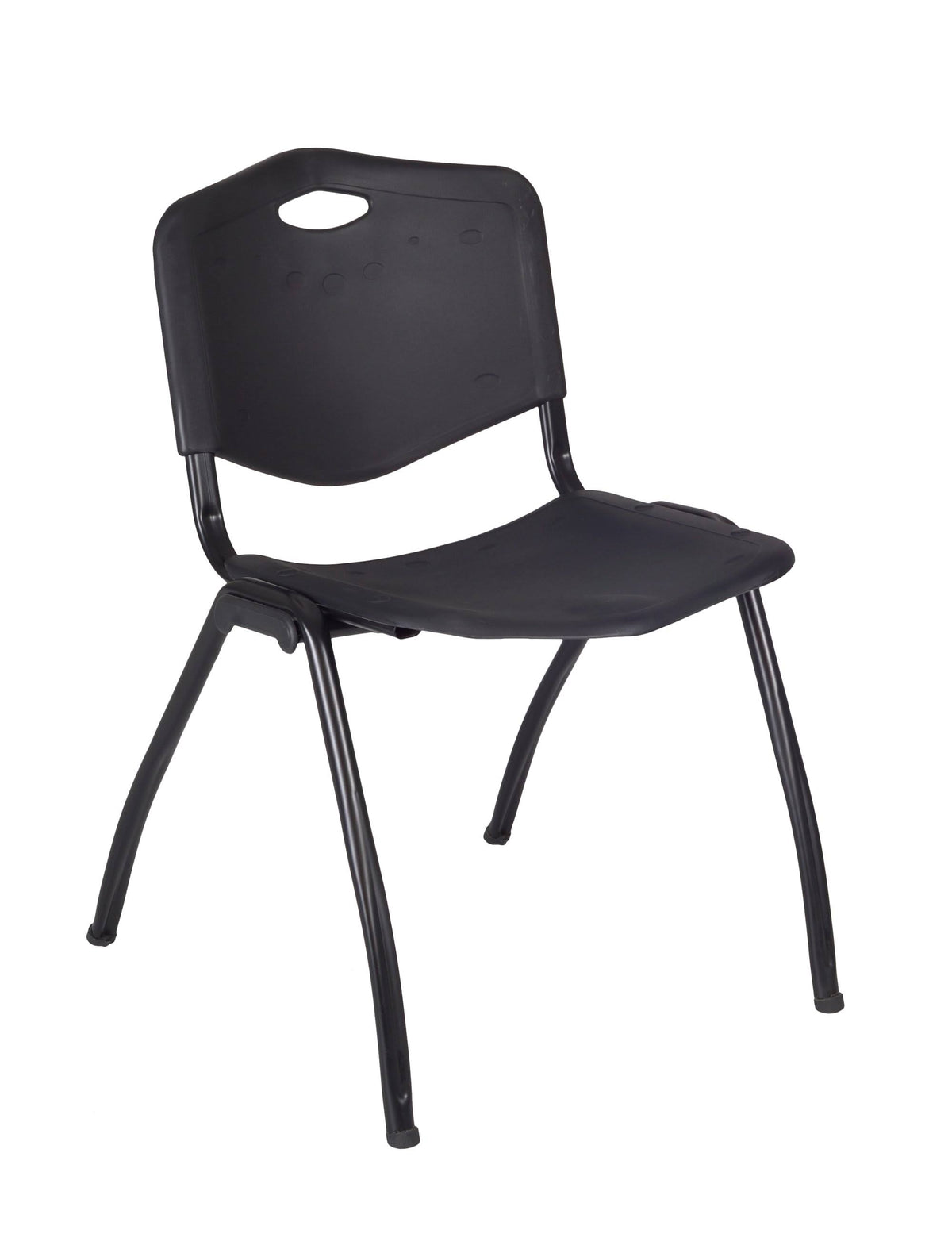42x22 Square Breakroom Table & 4 Stack Chairs V6852