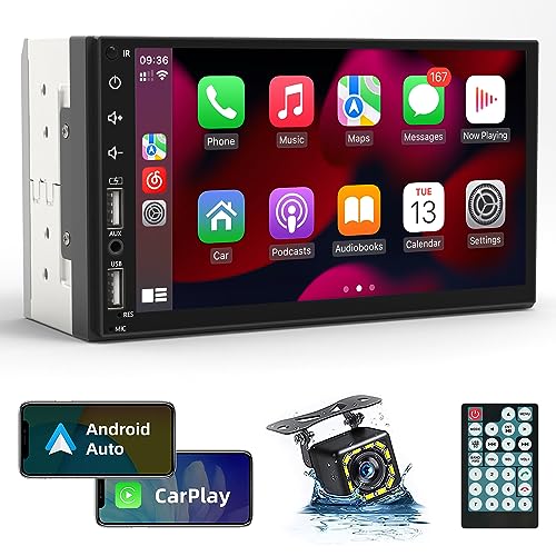Double Din Car Stereo with 7inch Touchscreen, Bluetooth, Camera, FM Radio D9694
