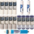 15 pcs RO Replacement Filter Set with 100 GPD Membrane N55383