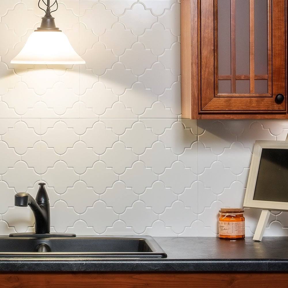 Matte White 15-square Foot Backsplash Kit J5189