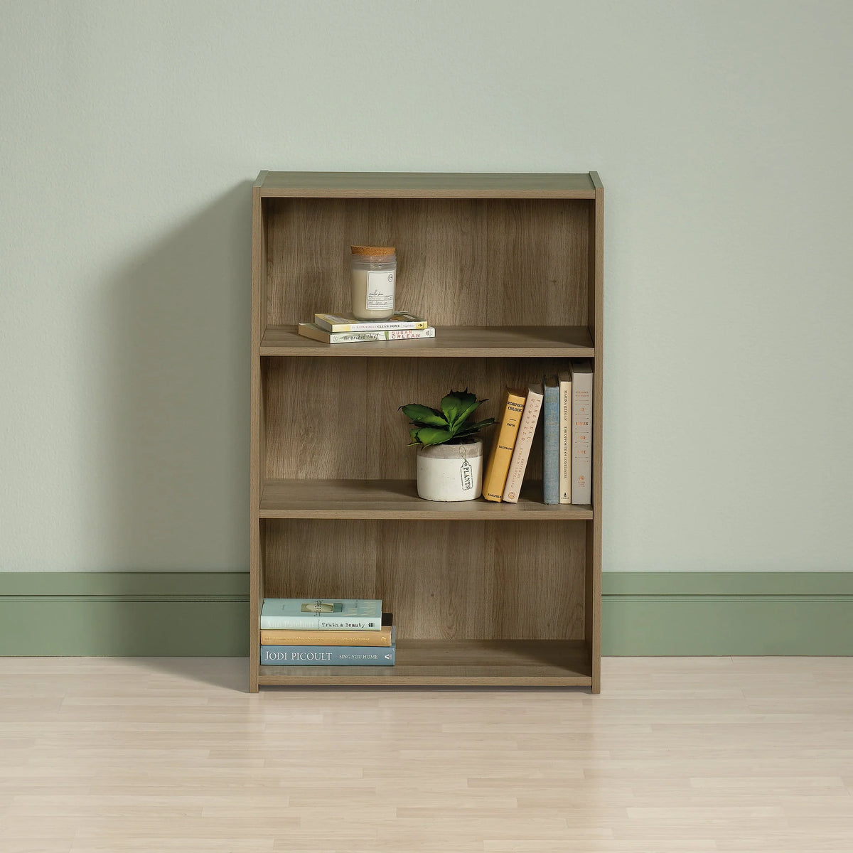 3 Shelf Soft White Bookcase C15454