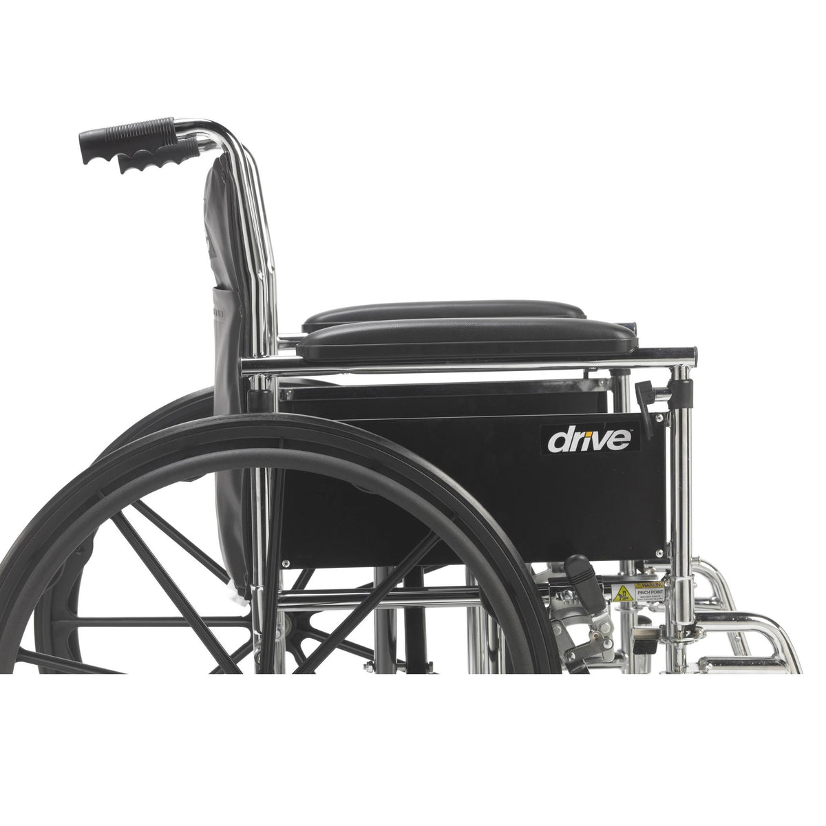 Chrome Sport Wheelchair with Elevating Leg Rests Q86868