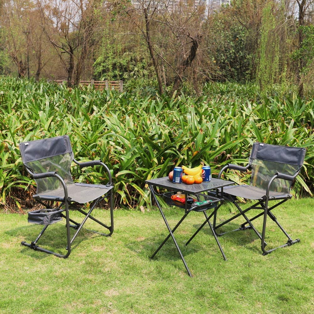 Gray Heavy Duty Folding Director's Chair K118843