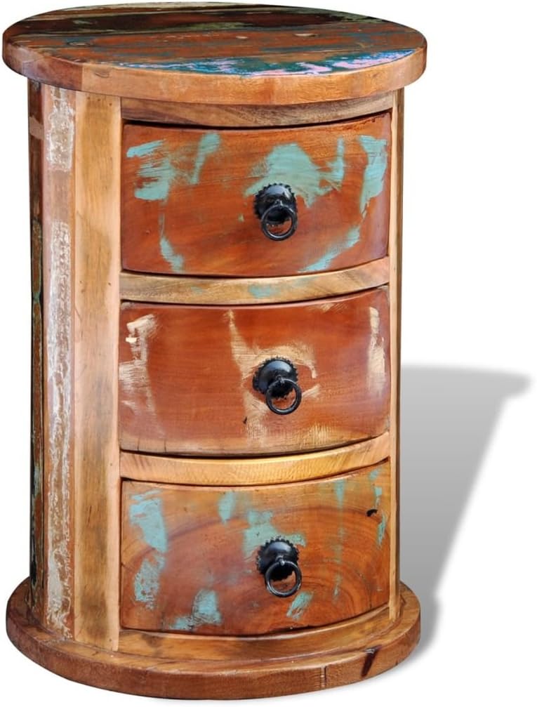 Reclaimed 3 Drawer Solid Wood Cabinet W950