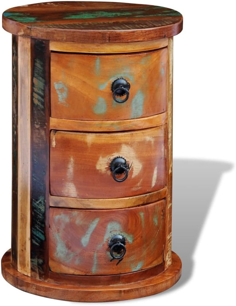 Reclaimed 3 Drawer Solid Wood Cabinet W950