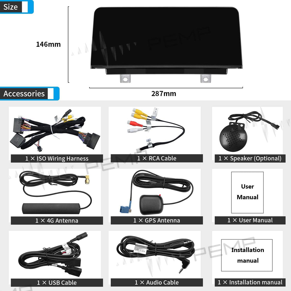 Android 10 10.25 inch 1920x720 Screen Carplay Android Auto R7693
