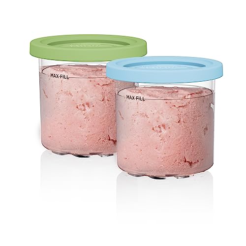 Silver Ice Cream Maker with 2 Pint Containers & Lids S941880