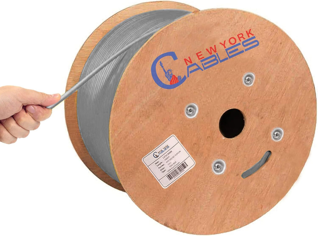 1000ft Blue CAT6A Riser UTP Ethernet Cable O741