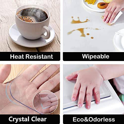 Clear Plastic Desk Mat Tablecloth Cover A150708
