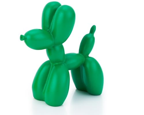 4 inch Green Balloon Dog Statue D660556