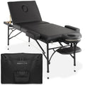 Portable Tri-Fold Massage Table with Aluminum Legs P71135