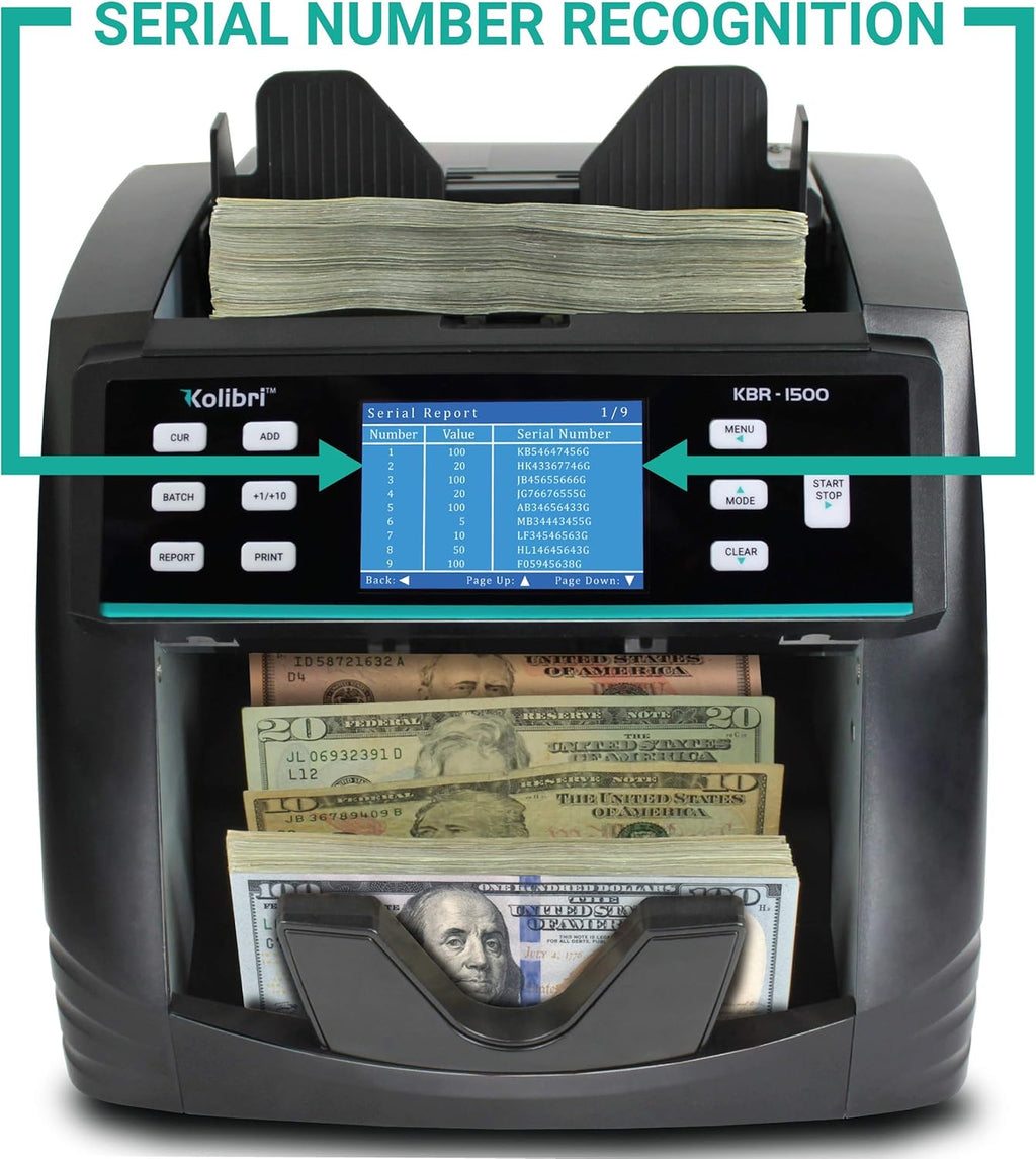 Mixed Denomination Money Counter Machine with Counterfeit Detection Q327140