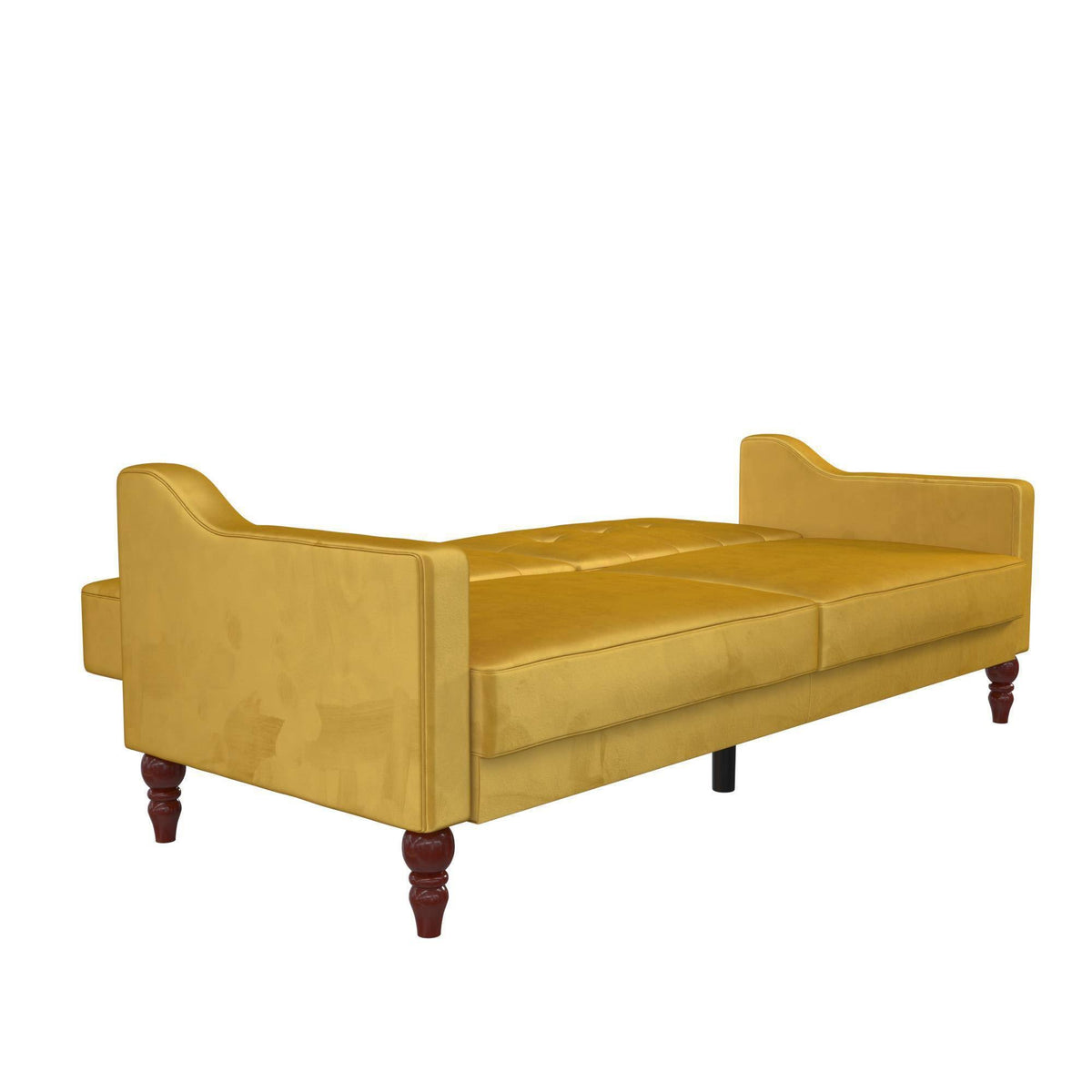 Mustard Coil Futon Convertible Sofa Bed Z505171