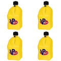 5 Gallon Racing Fuel Utility Jug Gas Can, Yellow (4 Pack) I750