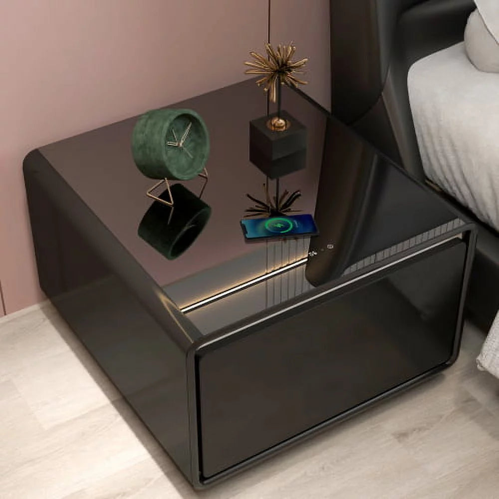 Smart Side Table with Built-in Fridge O55776