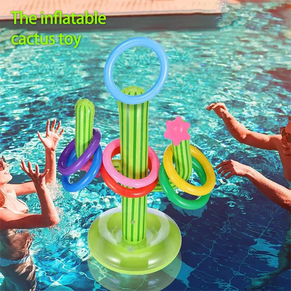 Inflatable Cactus Ring Toss Water Toys K682114