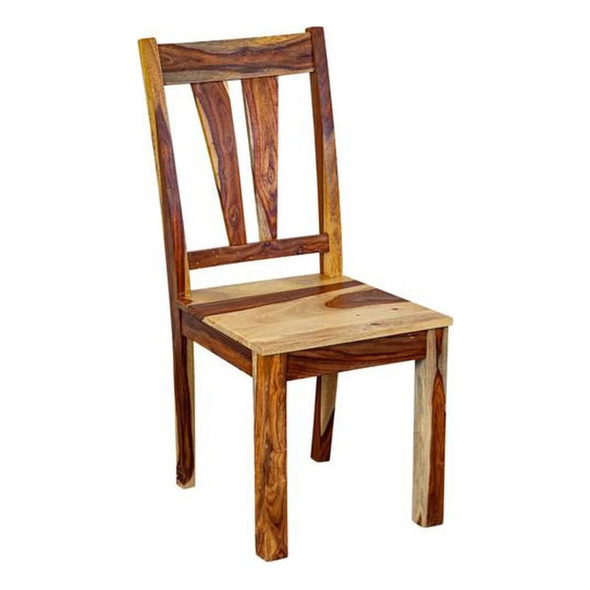 Brown Solid Wood Dining Side Chair Y605