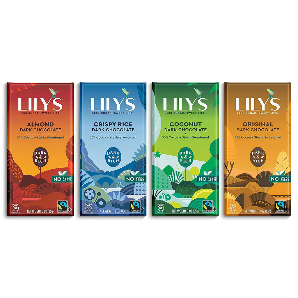 55% Dark Chocolate Bar Sampler, 4-Pack E186