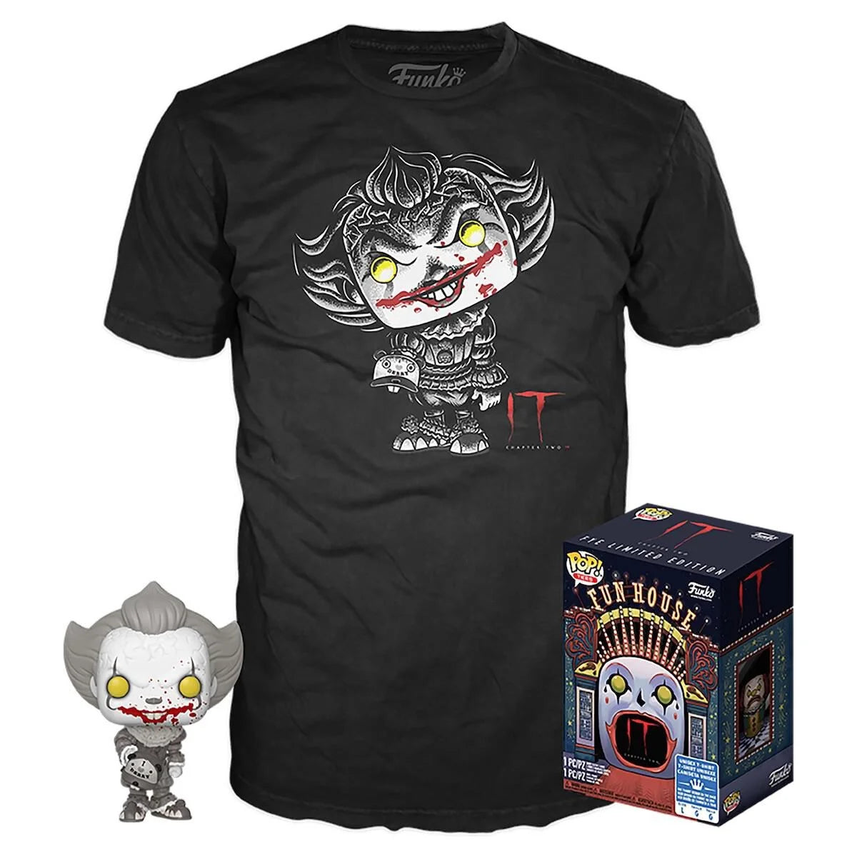 Funko POP! and Tee Pennywise Funhouse Size M E1426