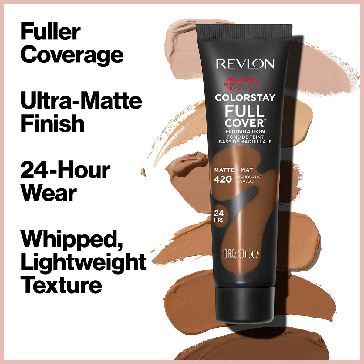 Matte Foundation, 210 Sand Beige 1.0 Fl Oz (Pack of 8) E765568
