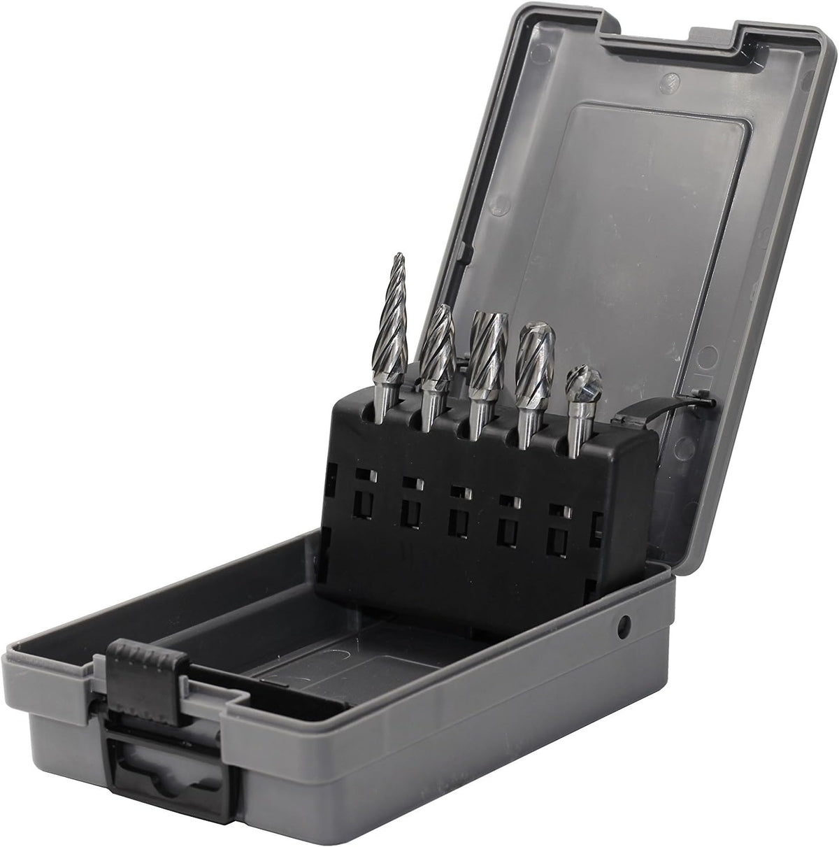 Carbide Rotary Burr Files Set, 5pcs, 1/4 Shank, Pack of 2 O96178