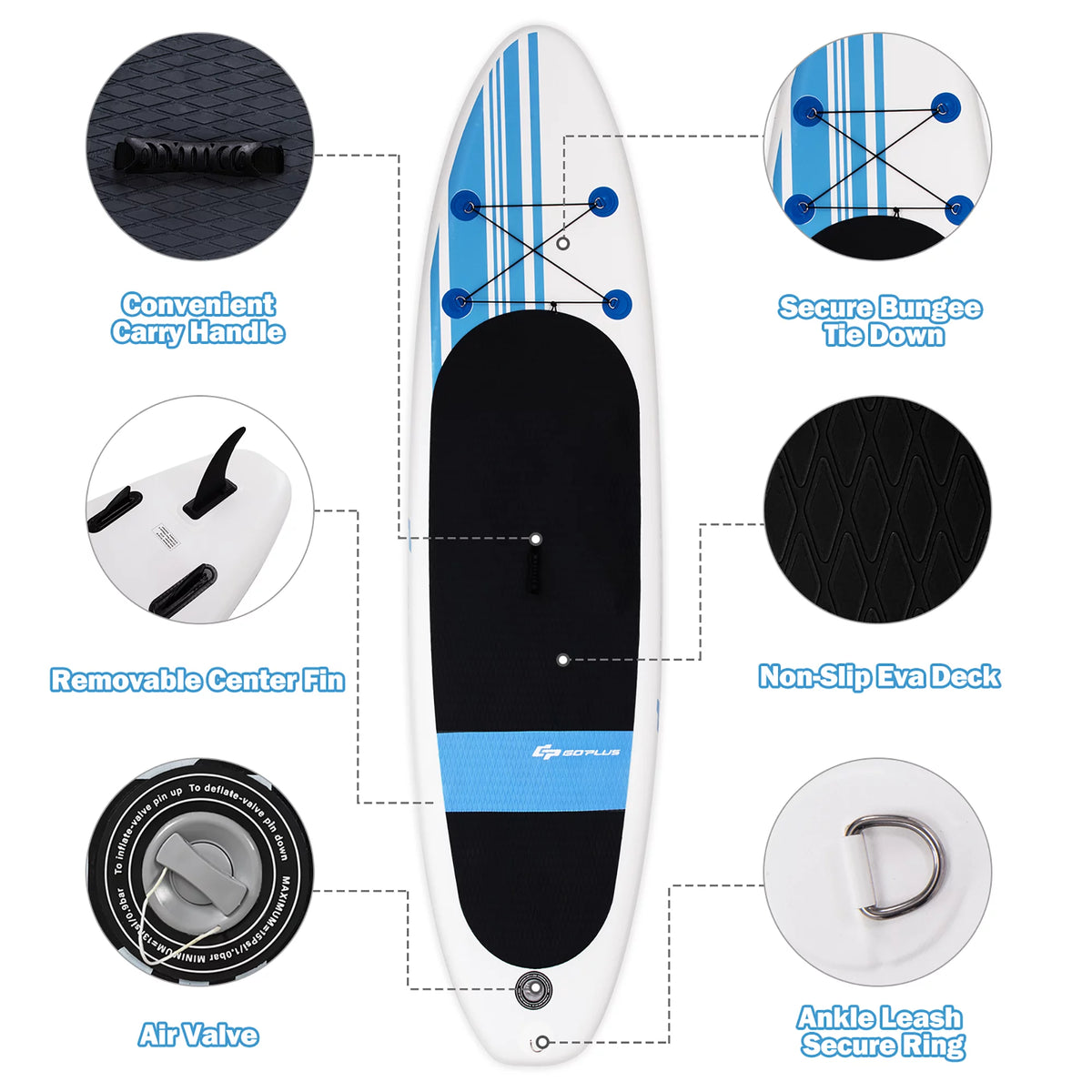 10' Inflatable Stand Up Paddle Board B1659