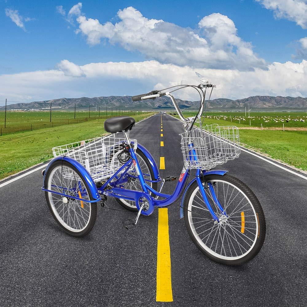 Blue 26-Inch Wheel Adult Tricycle A3675