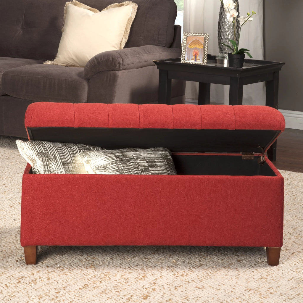 Button Tufted Storage Bench X366563