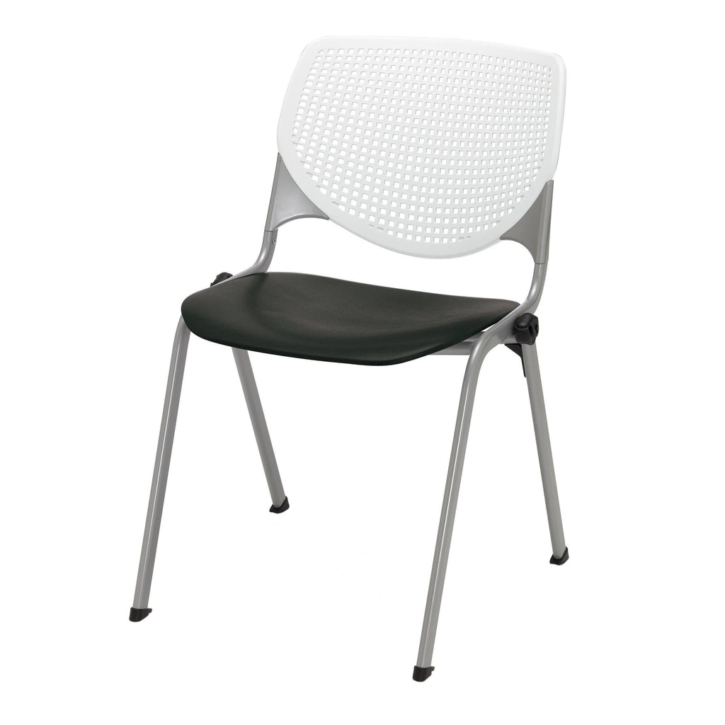 Yellow Stack Chair with Perforated Back K356355