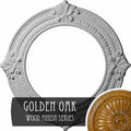 Hand-Painted Golden Oak Ceiling Medallion T5247