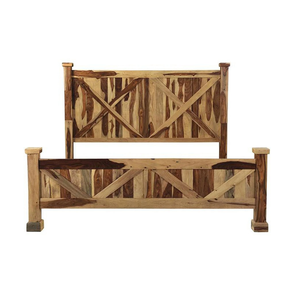 Solid Sheesham Wood King Bed T399