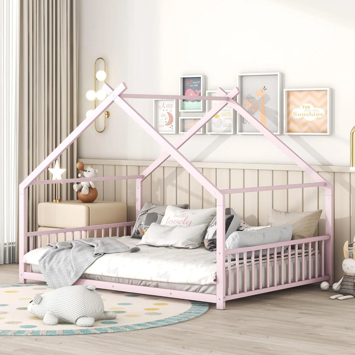 Full Size Floor Bed Frame W83099