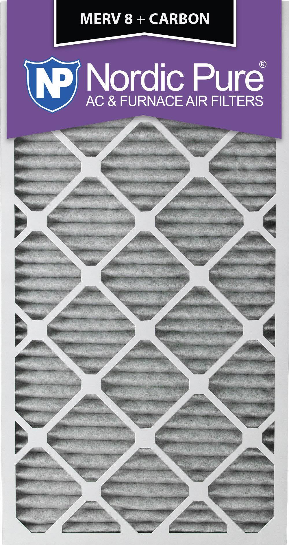 14x30x1 MERV 8 Pleated Carbon Furnace Air Filters 6 Pack J844113