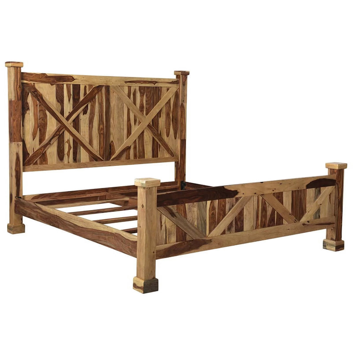 Solid Sheesham Wood King Bed T399