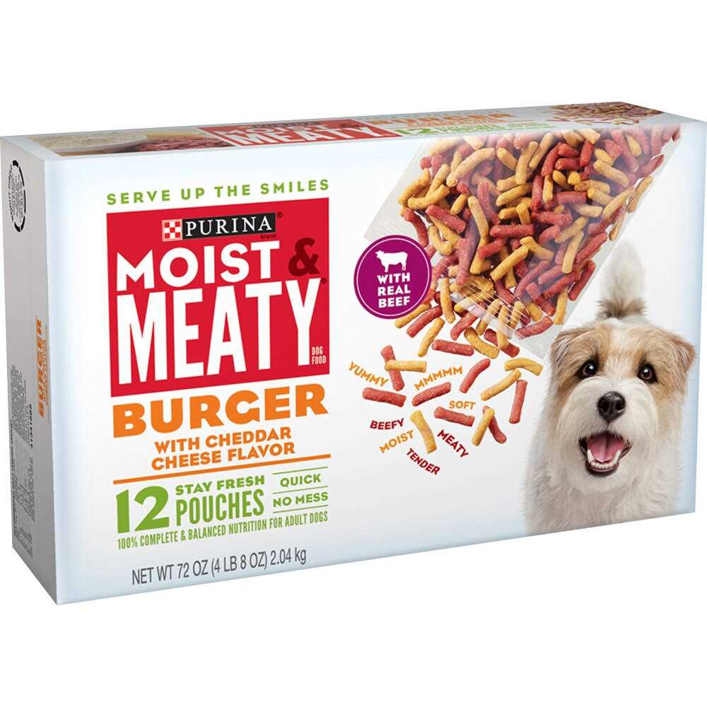 Moist & Meaty Burger with Cheddar Cheese Flavor Dry Dog Food S92166