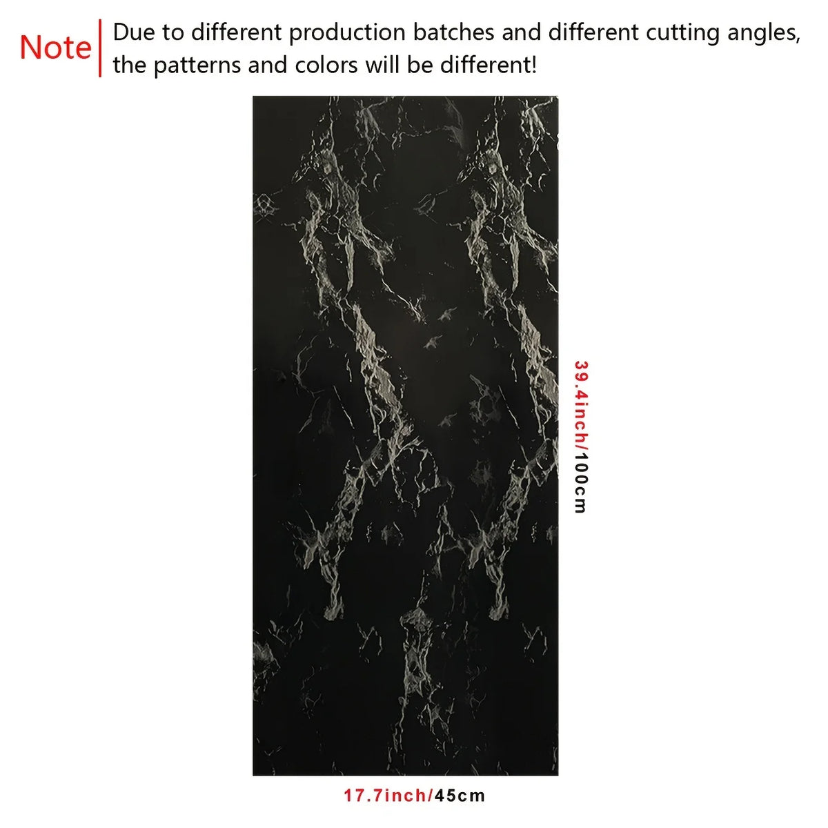 Black Silvery Marble Crack Pattern Waterproof Peel And Stick Wallpaper V7894