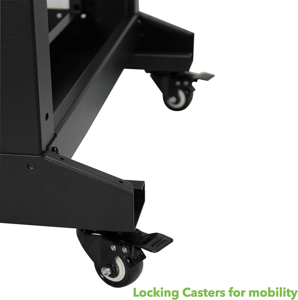 22U 4-Post Open Frame Server Rack Black J76803