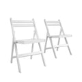 Gray 2-Pack Folding Wood Chair F51627